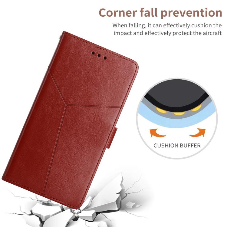 For Tecno Pova 7 5G Y-shaped Pattern Flip Leather Phone Case(Brown) - free shipping - PMC TechLife - Order now!