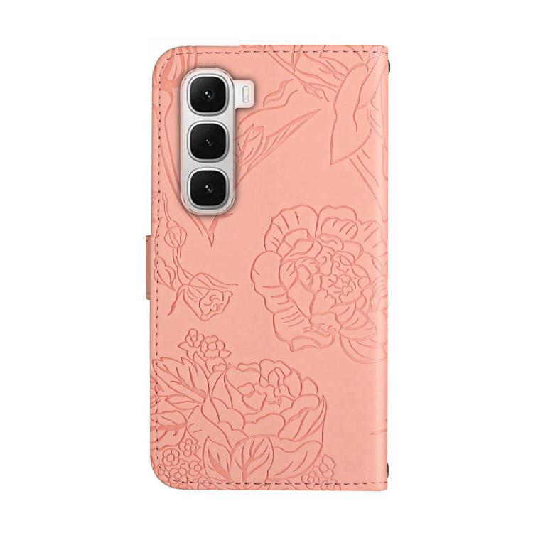 For Infinix Hot 60 Pro+ 4G Skin Feel Butterfly Embossed Flip Leather Phone Case(Pink) - free shipping - PMC TechLife - Order now!