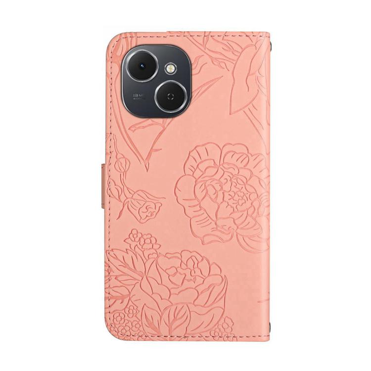 For Tecno Spark 40C Skin Feel Butterfly Embossed Flip Leather Phone Case(Pink) - free shipping - PMC TechLife - Order now!