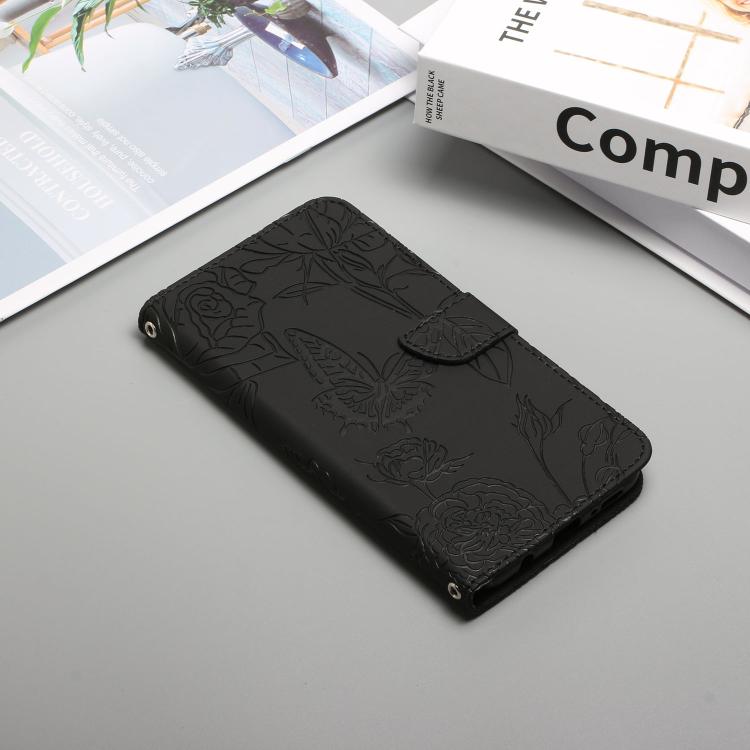 For Tecno Pova 7 5G Skin Feel Butterfly Embossed Flip Leather Phone Case(Black) - free shipping - PMC TechLife - Order now!