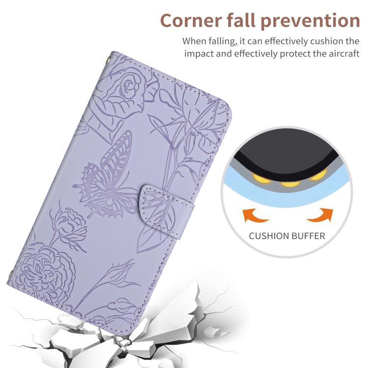For Tecno Spark 40 Pro 4G Skin Feel Butterfly Embossed Flip Leather Phone Case(Purple) - free shipping - PMC TechLife - Order now!