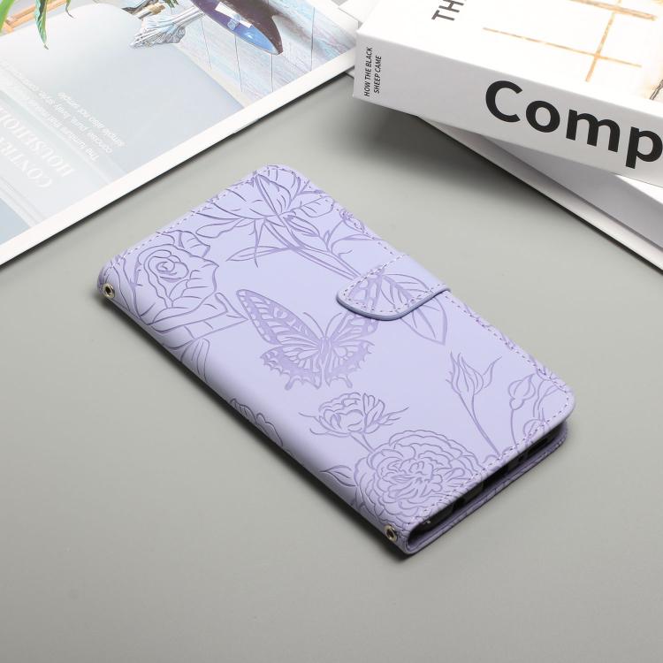 For Tecno Pova 7 4G Skin Feel Butterfly Embossed Flip Leather Phone Case(Purple) - free shipping - PMC TechLife - Order now!