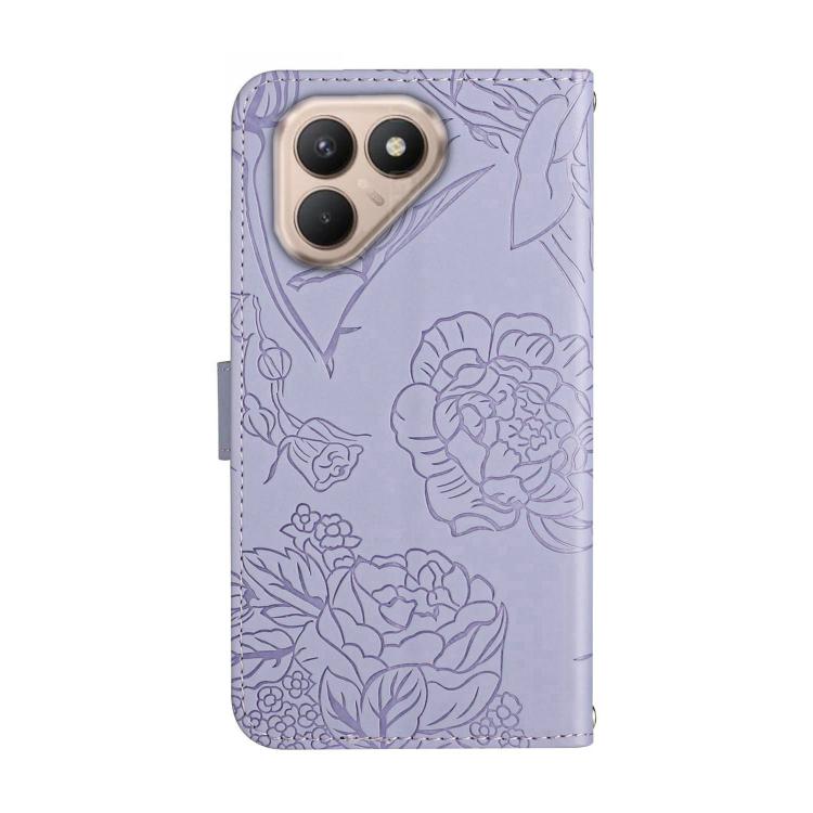 For Tecno Pova 7 4G Skin Feel Butterfly Embossed Flip Leather Phone Case(Purple) - free shipping - PMC TechLife - Order now!