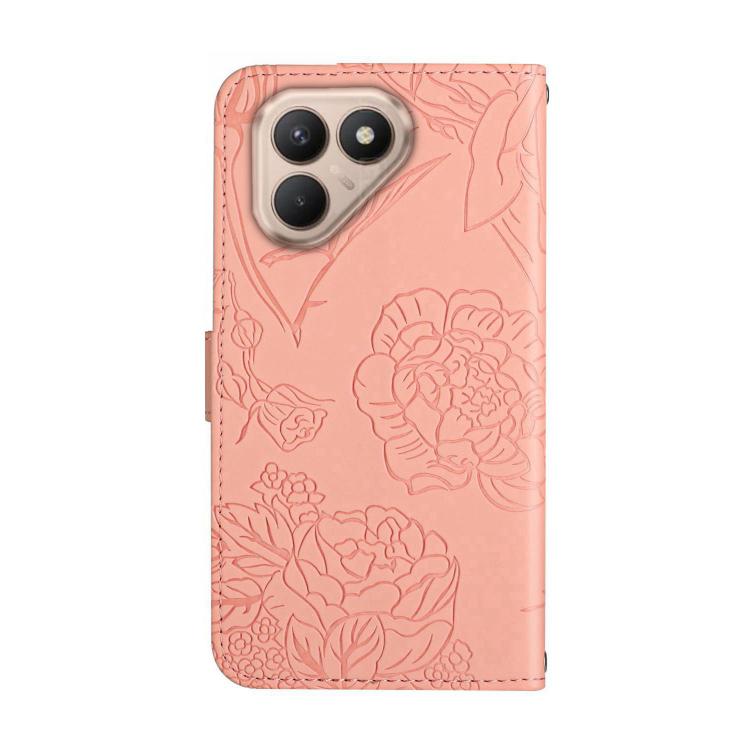 For Tecno Pova 7 4G Skin Feel Butterfly Embossed Flip Leather Phone Case(Pink) - free shipping - PMC TechLife - Order now!