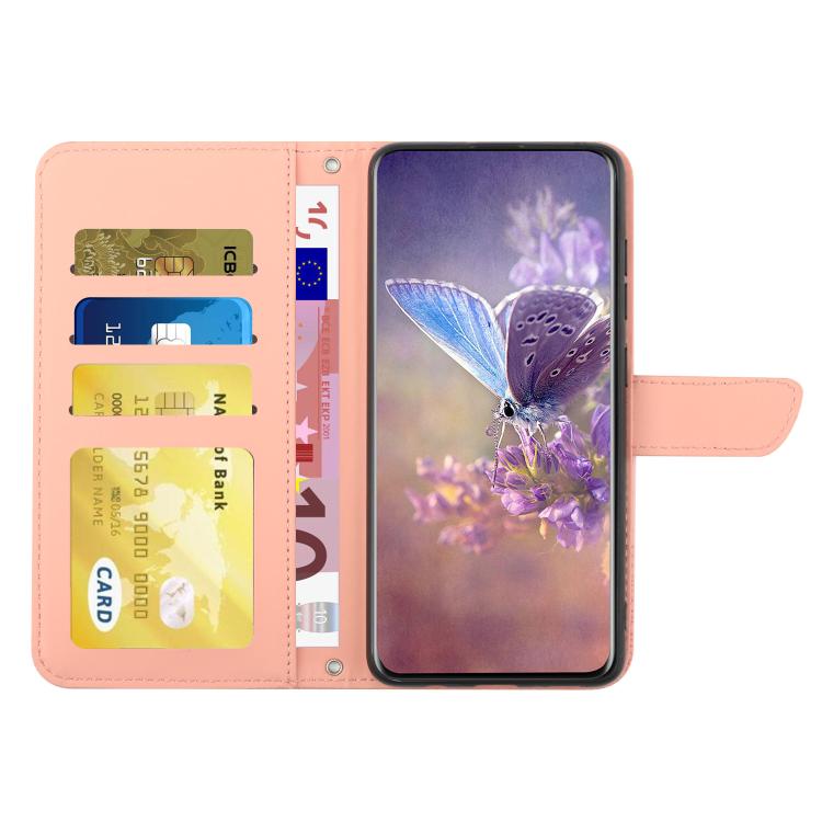 For Tecno Pova 7 4G Skin Feel Butterfly Embossed Flip Leather Phone Case(Pink) - free shipping - PMC TechLife - Order now!