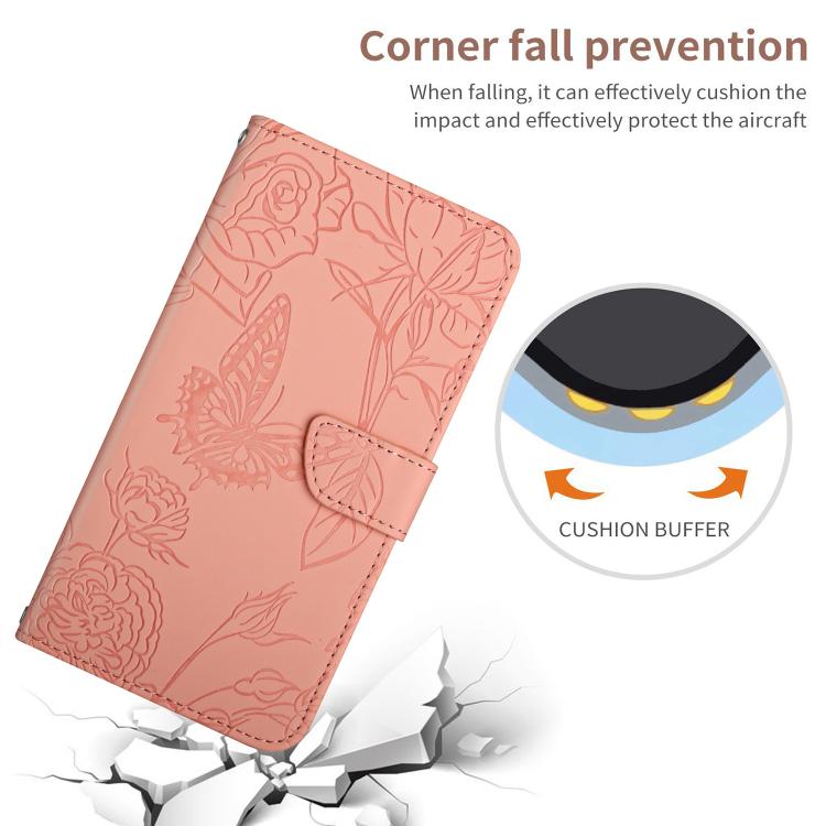 For Tecno Pova 7 4G Skin Feel Butterfly Embossed Flip Leather Phone Case(Pink) - free shipping - PMC TechLife - Order now!