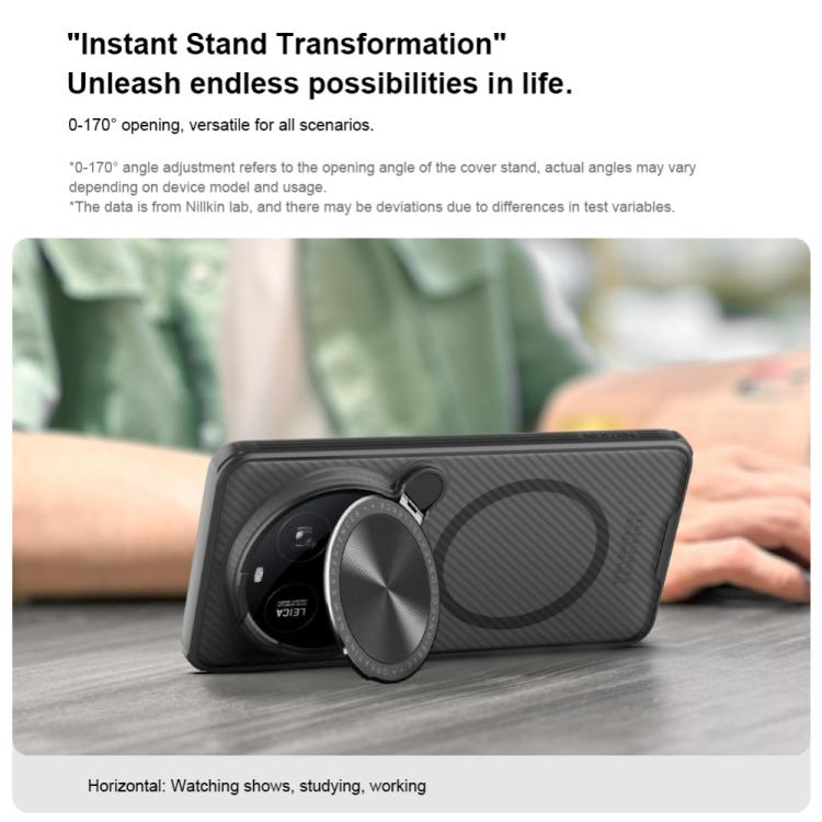 For Xiaomi 15 Ultra NILLKIN CamShield Prop MagSafe Magnetic Translucent PC Phone Case(Black) - free shipping - PMc TechLife - Order now!