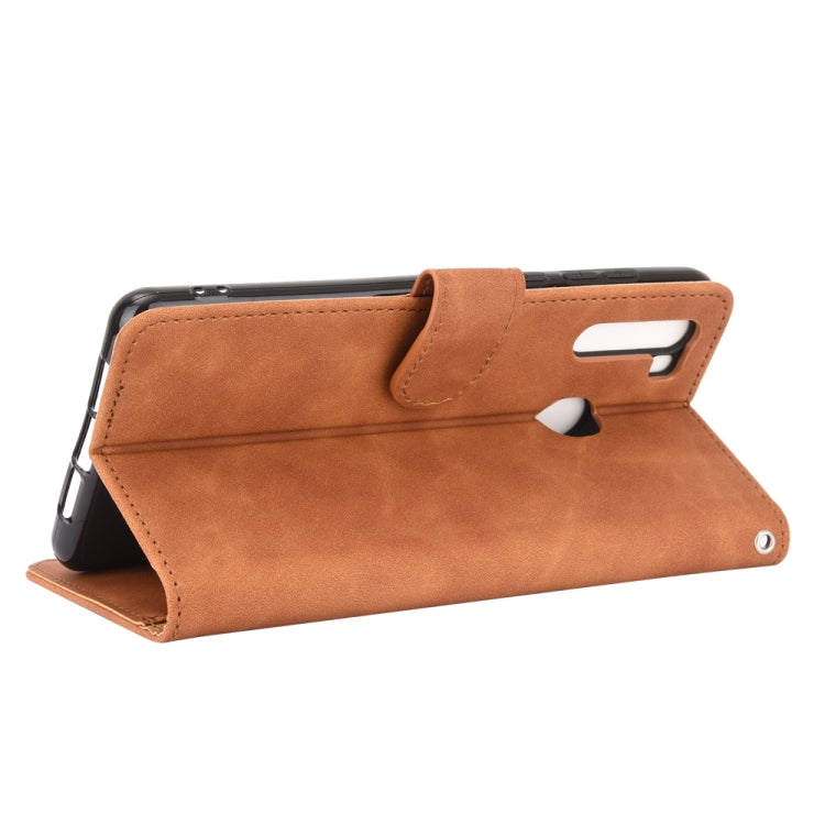 For Blackview A80 Pro Solid Color Skin Feel Magnetic Buckle Horizontal Flip Calf Texture PU Leather Case with Holder & Card Slots & Wallet(Brown) - More Brand by PMC TechLife | Online Shopping South Africa | PMC TechLife | Buy Now Pay Later Mobicred