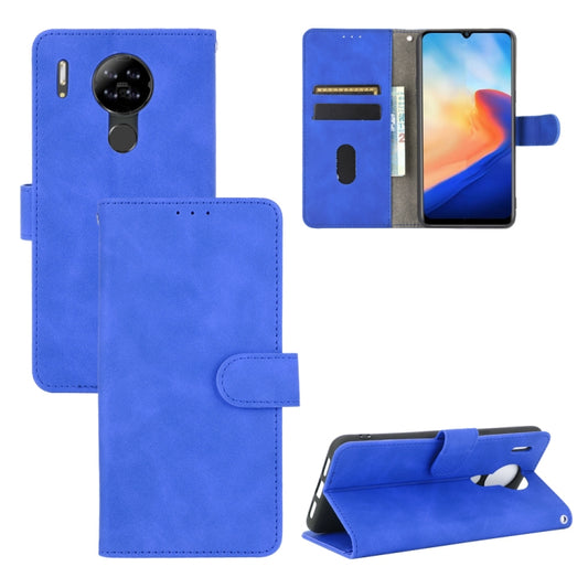 For Blackview A80 Solid Color Skin Feel Magnetic Buckle Horizontal Flip Calf Texture PU Leather Case with Holder & Card Slots & Wallet(Blue) - More Brand by PMC Jewellery | Online Shopping South Africa | PMC Jewellery | Buy Now Pay Later Mobicred