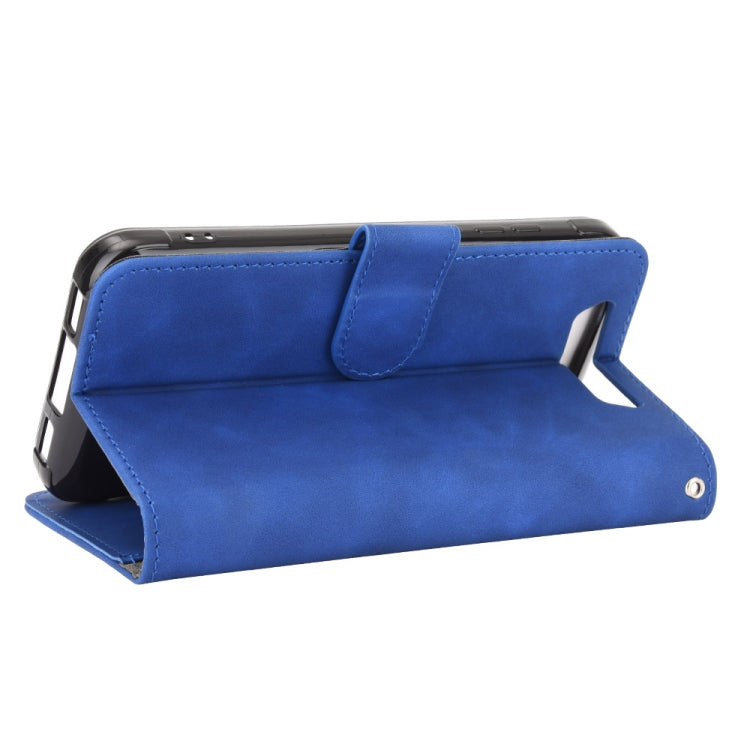 For Blackview BV5500 / BV5500 Pro / BV5500 Plus Solid Color Skin Feel Magnetic Buckle Horizontal Flip Calf Texture PU Leather Case with Holder & Card Slots & Wallet(Blue) - More Brand by PMC TechLife | Online Shopping South Africa | PMC TechLife | Buy Now Pay Later Mobicred