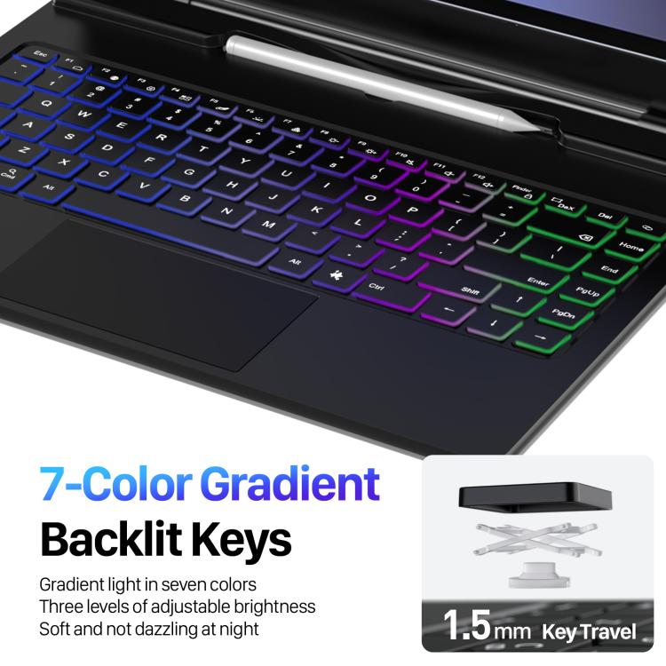 For Samsung Galaxy Tab S10 Ultra  DUX DUCIS MK Series Magnetic Wireless Bluetooth Keyboard Tablet Case(Black) - free shipping - PMc TechLife - Order now!