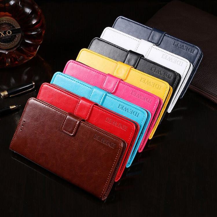 For iPhone 16e idewei Crazy Horse Texture Leather Phone Case(White) - free shipping - PMc TechLife - Order now!
