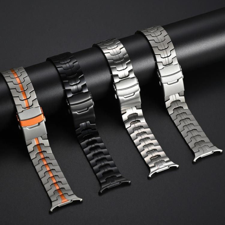 For Samsung Galaxy Watch Ultra 47mm Split Safety Buckle Titanium Alloy Watch Band(Silver) - free shipping - PMC TechLife - Order now!