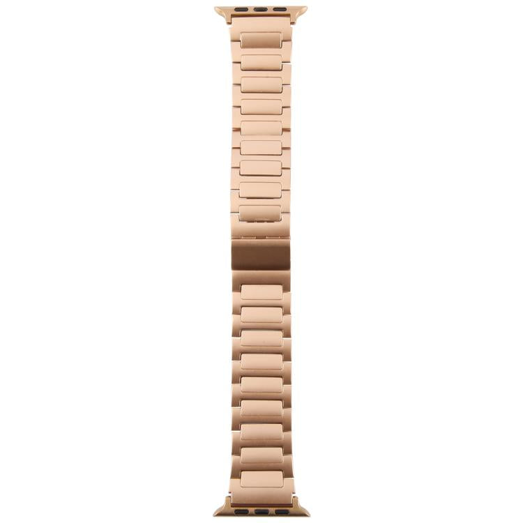 For Apple Watch 46mm / 49mm / 45mm / 44mm I-Shaped Folding Magnetic Buckle Metal Watch Band(Rose Gold) - free shipping - PMc TechLife - Order now!