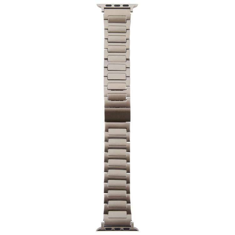 For Apple Watch 42mm / 41mm / 40mm / 38mm I-Shaped Folding Magnetic Buckle Metal Watch Band(Titanium Color) - free shipping - PMc TechLife - Order now!