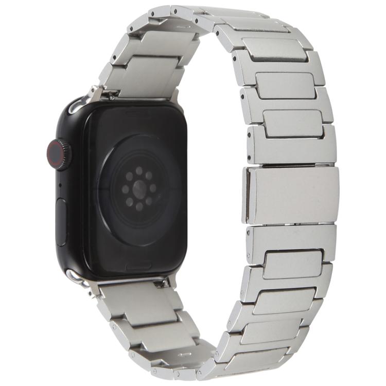 For Apple Watch 42mm / 41mm / 40mm / 38mm I-Shaped Folding Magnetic Buckle Metal Watch Band(Silver) - free shipping - PMc TechLife - Order now!