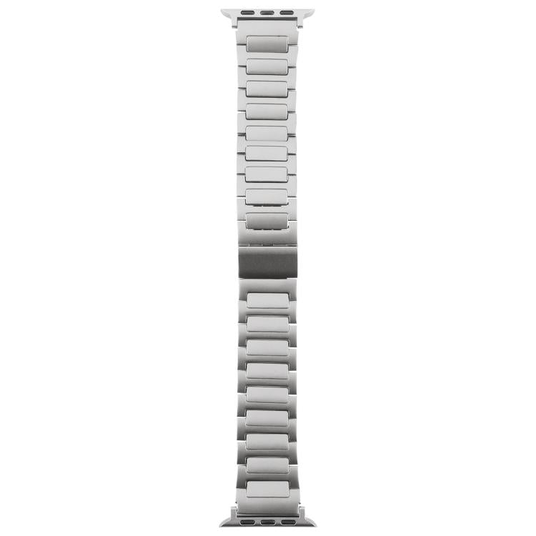 For Apple Watch 42mm / 41mm / 40mm / 38mm I-Shaped Folding Magnetic Buckle Metal Watch Band(Silver) - free shipping - PMc TechLife - Order now!