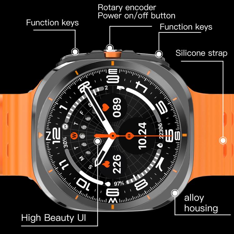 X7 1.51 inch IPS Screen Bluetooth Smart Watch Supports Healthy Monitoring(Black) - free shipping - PMC TechLife - Order now!