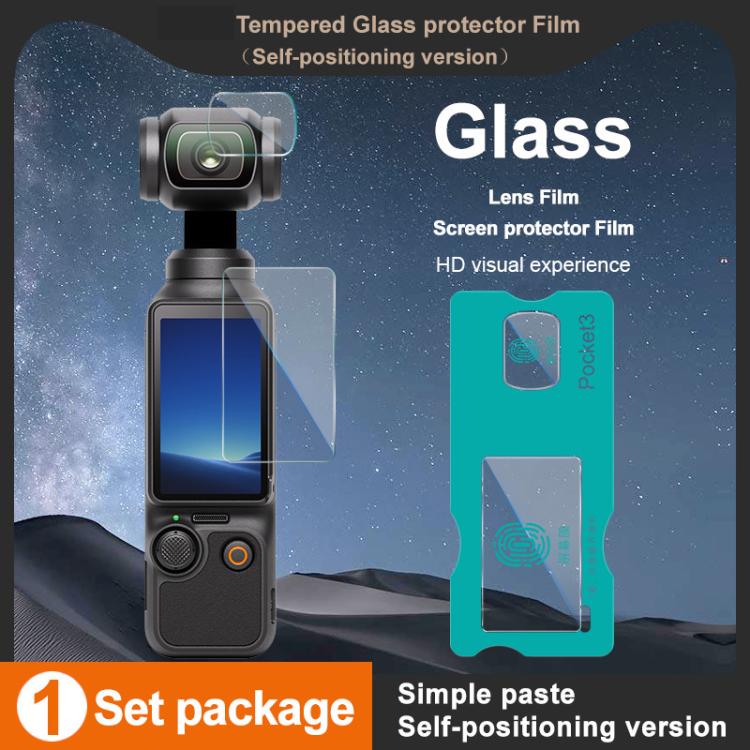 For DJI Osmo Pocket 3 imak Tempered Glass Film with Camera Lens Film, Self-positioning Version - free shipping - PMC TechLife - Order now!