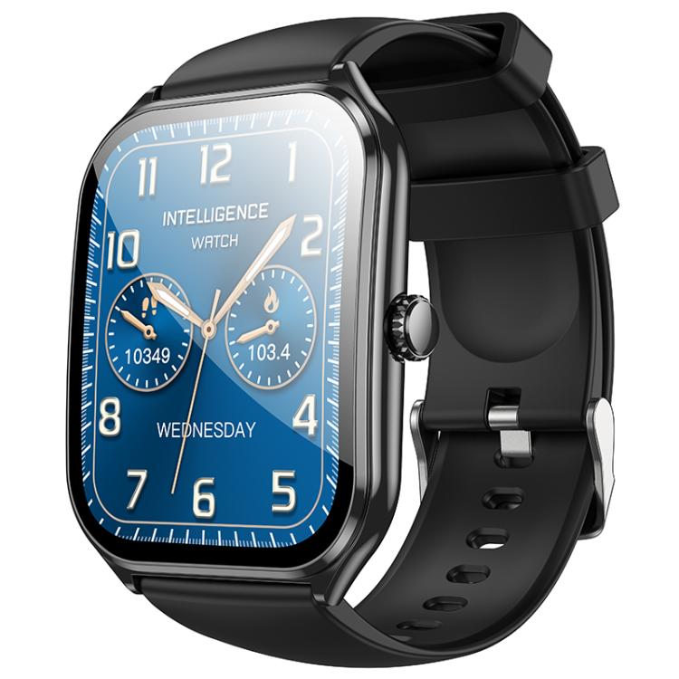 hoco Y28 1.96 inch AMOLED Screen IP67 Waterproof Smart Sports Watch, Call Version(Black) - free shipping - PMC TechLife - Order now!