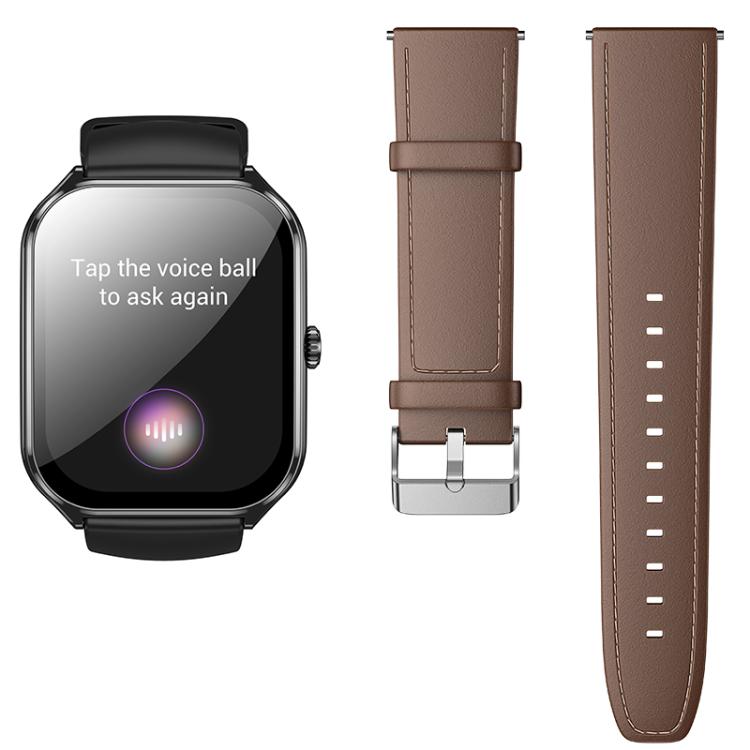 hoco Y28 1.96 inch AMOLED Screen IP67 Waterproof Smart Sports Watch, Call Version(Black) - free shipping - PMC TechLife - Order now!