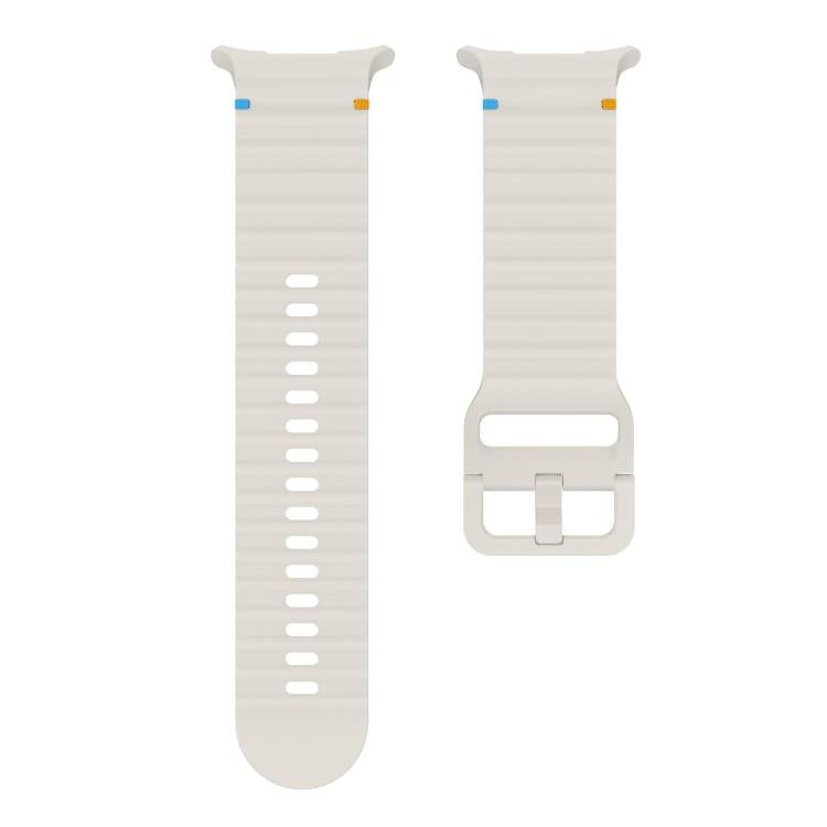 For Samsung Galaxy Watch Ultra 47mm / Ultra 2025 Kalebol Wave-stitched Silicone Strap(Starlight) - free shipping - PMC TechLife - Order now!