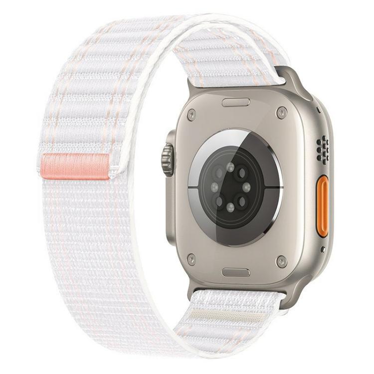 For Apple Watch 46mm / 49mm / 45mm / 44mm Kalebol Ocean Wave Nylon Strap(Pink White) - Watch Bands by Kalebol | Online Shopping South Africa | PMC TechLife | Buy Now Pay Later Mobicred