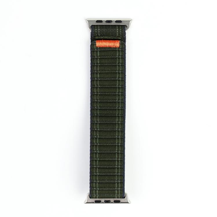 For Apple Watch 46mm / 49mm / 45mm / 44mm Kalebol Ocean Wave Nylon Strap(Army Green) - Watch Bands by Kalebol | Online Shopping South Africa | PMC TechLife | Buy Now Pay Later Mobicred