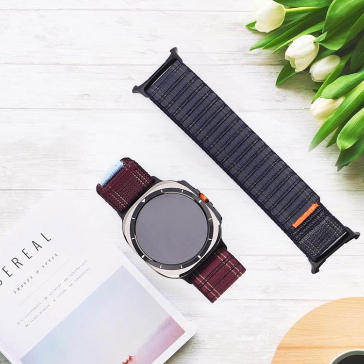 For Samsung Galaxy Watch Ultra 47mm / Ultra 2025 Kalebol Hook and Loop Fastener Nylon Strap(Grey) - free shipping - PMC TechLife - Order now!