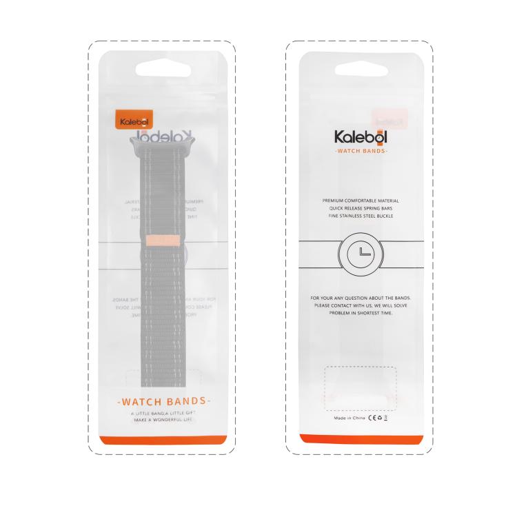 For Samsung Galaxy Watch Ultra 47mm / Ultra 2025 Kalebol Hook and Loop Fastener Nylon Strap(Grey) - free shipping - PMC TechLife - Order now!