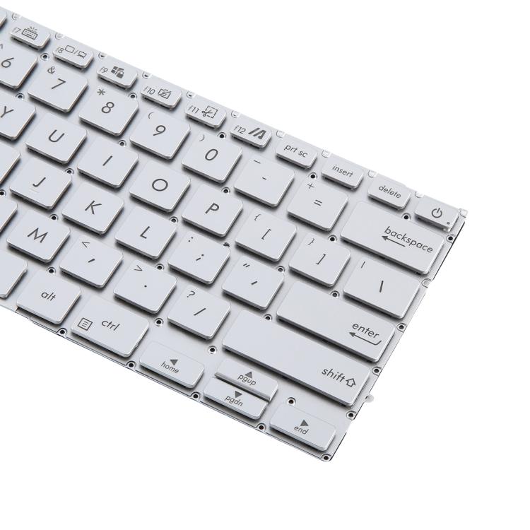 US Version Backlit Laptop Keyboard for Asus UX431 X431 V431 K431 S431 X431FAC UX431U UX431F U4500F(Silver) - Replacement Keyboards by PMc TechLife | Online Shopping South Africa | PMc TechLife | Buy Now Pay Later Mobicred