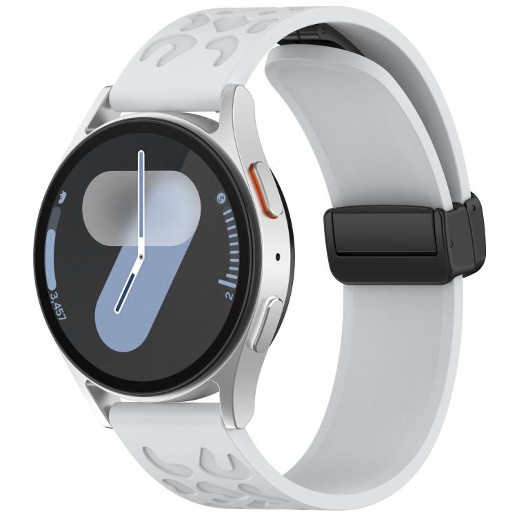 18mm Kalebol Universal Leopard Print Magnetic Folding Buckle Silicone Strap(Light Grey) - free shipping - PMc TechLife - Order now!