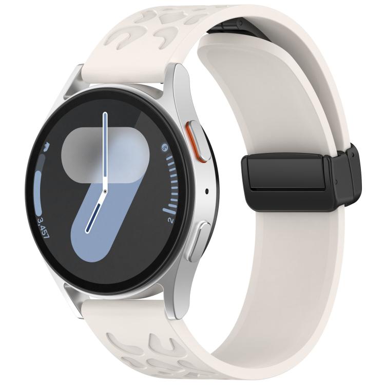 22mm Kalebol Universal Leopard Print Magnetic Folding Buckle Silicone Strap(Starlight) - 22mm Bands by Kalebol | Online Shopping South Africa | PMc TechLife | Buy Now Pay Later Mobicred