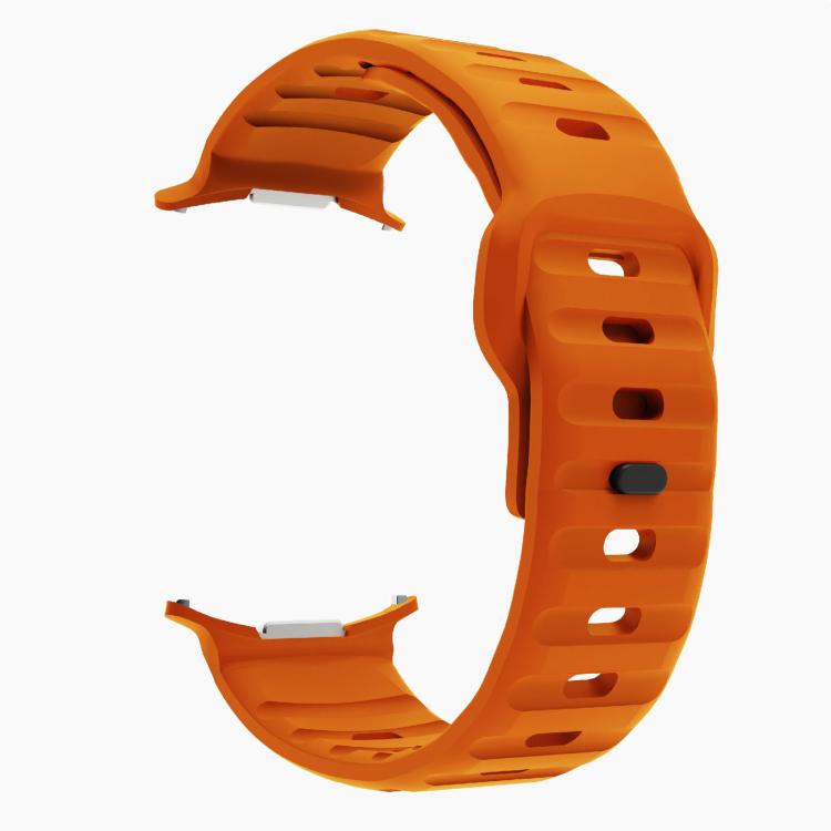 For Samsung Galaxy Watch Ultra 47mm / Ultra 2025 Kalebol Wave Reverse Buckle Silicone Strap(Orange) - free shipping - PMC TechLife - Order now!