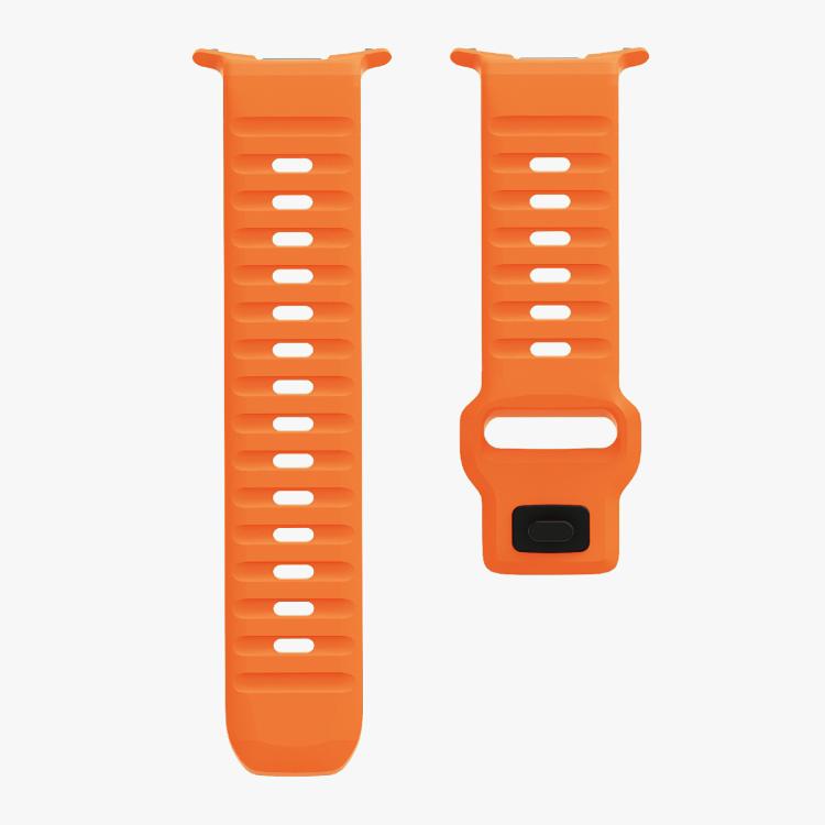 For Samsung Galaxy Watch Ultra 47mm / Ultra 2025 Kalebol Wave Reverse Buckle Silicone Strap(Orange) - free shipping - PMC TechLife - Order now!