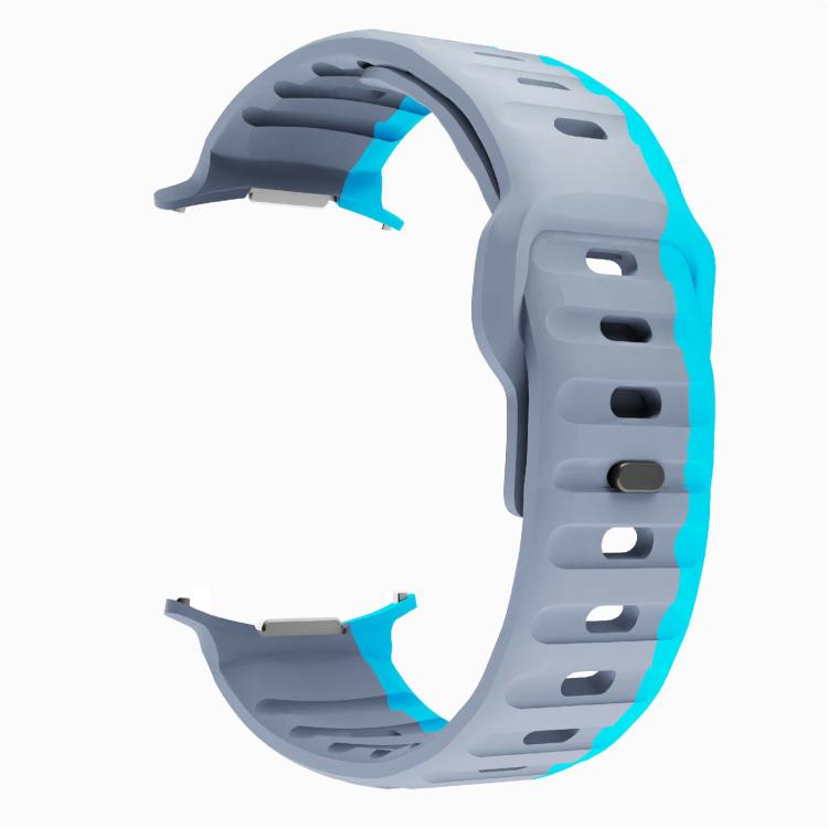For Samsung Galaxy Watch Ultra 47mm / Ultra 2025 Kalebol Wave Reverse Buckle Silicone Strap(Wild Path Grey Blue) - free shipping - PMC TechLife - Order now!