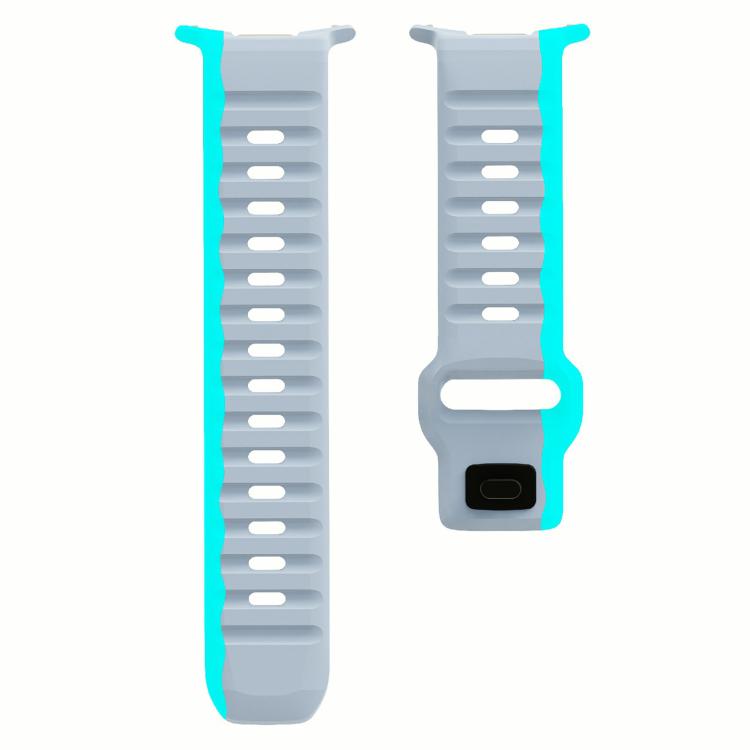 For Samsung Galaxy Watch Ultra 47mm / Ultra 2025 Kalebol Wave Reverse Buckle Silicone Strap(Wild Path Grey Blue) - free shipping - PMC TechLife - Order now!