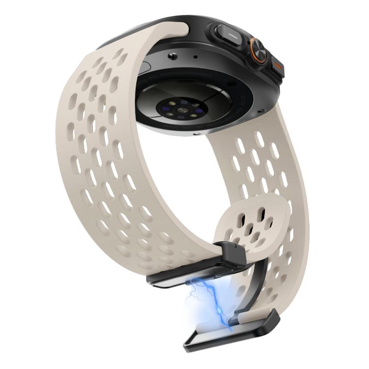 For Samsung Galaxy Watch Ultra 47mm / Ultra 2025 Kalebol Mesh Magnetic Silicone Watch Strap(Starlight) - free shipping - PMC TechLife - Order now!