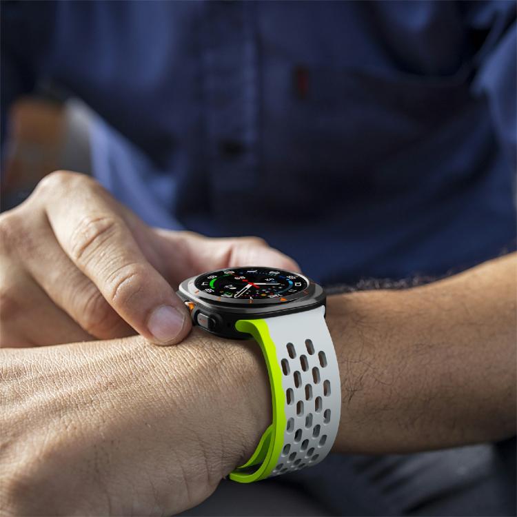 For Samsung Galaxy Watch Ultra 47mm / Ultra 2025 Kalebol Mesh Magnetic Silicone Watch Strap(Wild Path Grey Green) - free shipping - PMC TechLife - Order now!
