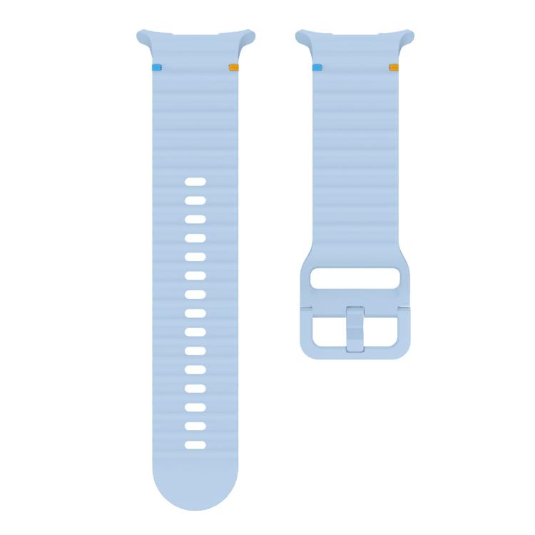 For Samsung Galaxy Watch Ultra 47mm / Ultra 2025 Kalebol Wave Stitching Silicone Strap(Light Blue) - free shipping - PMC TechLife - Order now!