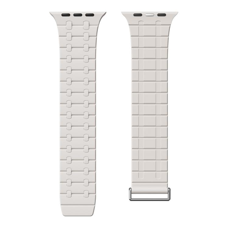 For Apple Watch 46mm / 49mm / 45mm / 44mm Kalebol Magnetic Silicone Watch Strap(Starlight) - Watch Bands by Kalebol | Online Shopping South Africa | PMC TechLife | Buy Now Pay Later Mobicred