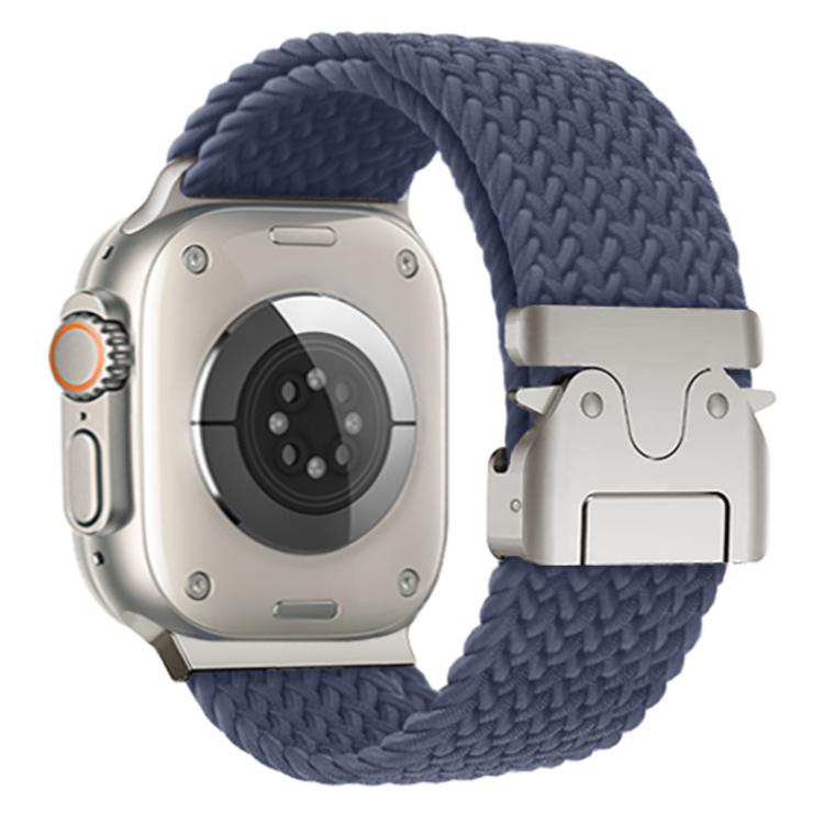 For Apple Watch 46mm / 49mm / 45mm / 44mm Kalebol Wide Umbrella Braided Strap(Dark Blue) - free shipping - PMC TechLife - Order now!