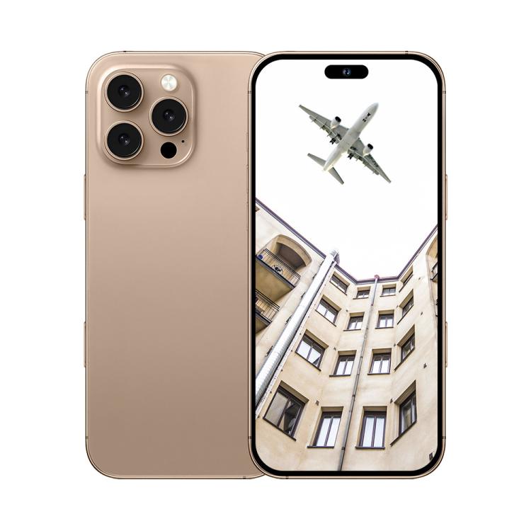 A88 / i16 Pro Max, 2GB+16GB, 6.6 inch Android 8.1 MTK6580A Quad Core, OTG, Network: 3G, Dual SIM, Plug:EU Plug(Desert Gold) - free shipping - PMc TechLife - Order now!