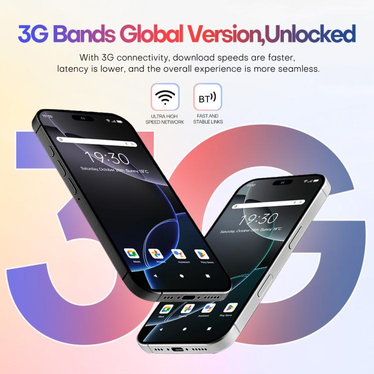 A88 / i16 Pro Max, 2GB+16GB, 6.6 inch Android 8.1 MTK6580A Quad Core, OTG, Network: 3G, Dual SIM, Plug:EU Plug(Titanium White) - free shipping - PMc TechLife - Order now!