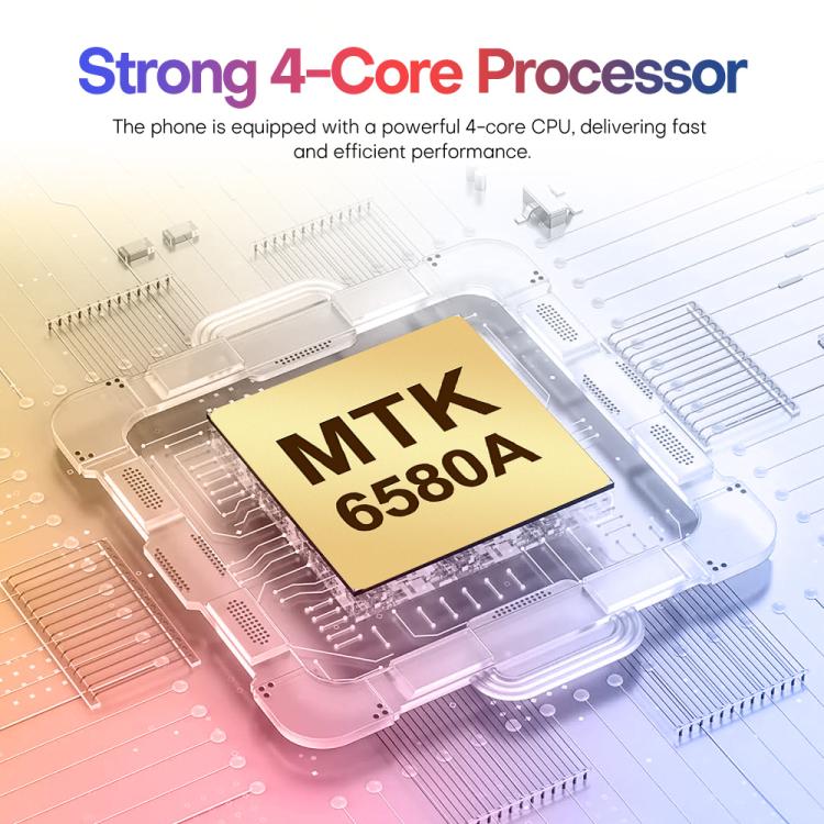 A88 / i16 Pro Max, 2GB+16GB, 6.6 inch Android 8.1 MTK6580A Quad Core, OTG, Network: 3G, Dual SIM, Plug:EU Plug(Titanium White) - free shipping - PMc TechLife - Order now!