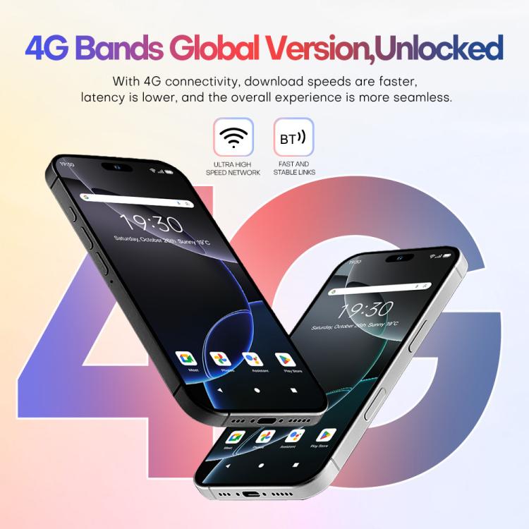 A88A / i16 Pro Max, 6GB+64GB, 6.6 inch Android 12 MTK6762 Helio G25 Octa Core, NFC, OTG, Network: 4G, Dual SIM, Plug:US Plug(Titanium Grey) - free shipping - PMc TechLife - Order now!