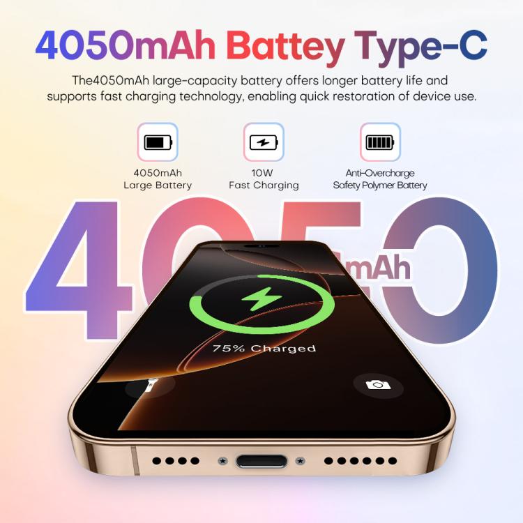 A88A / i16 Pro Max, 6GB+64GB, 6.6 inch Android 12 MTK6762 Helio G25 Octa Core, NFC, OTG, Network: 4G, Dual SIM, Plug:US Plug(Titanium White) - free shipping - PMc TechLife - Order now!