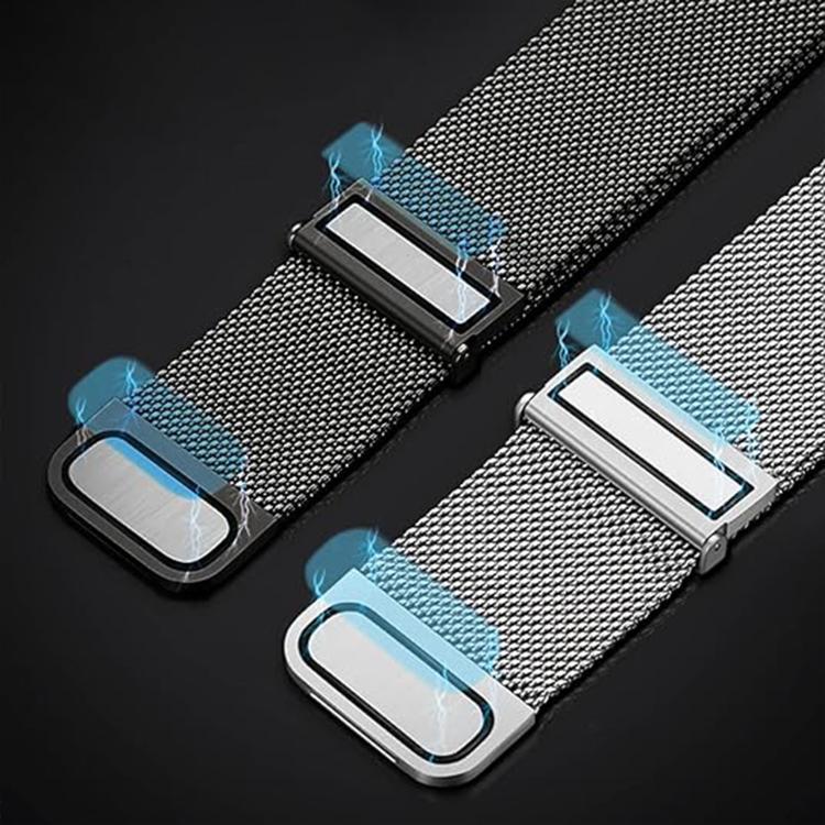 Kalebol 22mm Universal Loop Double Magnetic Buckle Milanese Strap(Graphite Grey) - free shipping - PMc TechLife - Order now!
