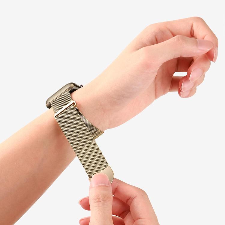 For Apple Watch 46mm / 49mm / 45mm / 44mm Kalebol Semi-circular Milanese Stainless Steel Strap(Silver) - Watch Bands by Kalebol | Online Shopping South Africa | PMC TechLife | Buy Now Pay Later Mobicred