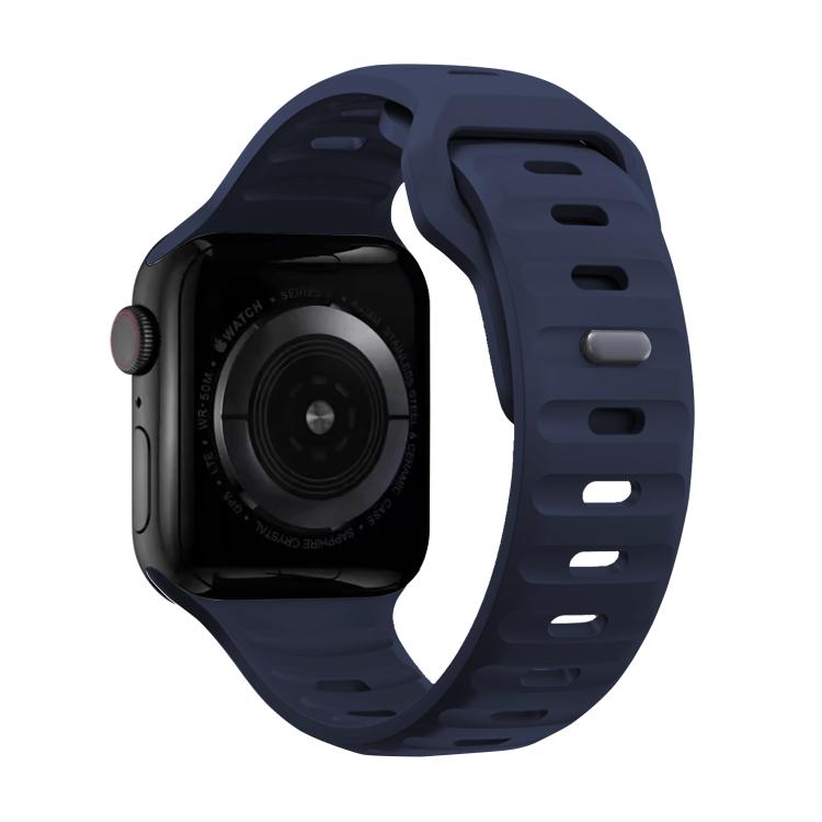 For Apple Watch 46mm / 49mm / 45mm / 44mm Kalebol Sport Silicone Strap(Midnight Blue) - Watch Bands by Kalebol | Online Shopping South Africa | PMC TechLife | Buy Now Pay Later Mobicred
